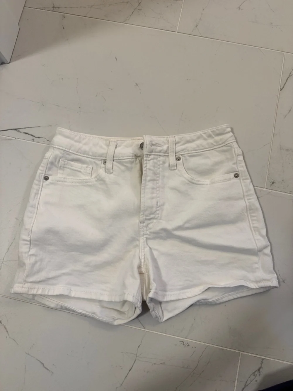 Old Navy White Denim Cutoff Shorts
