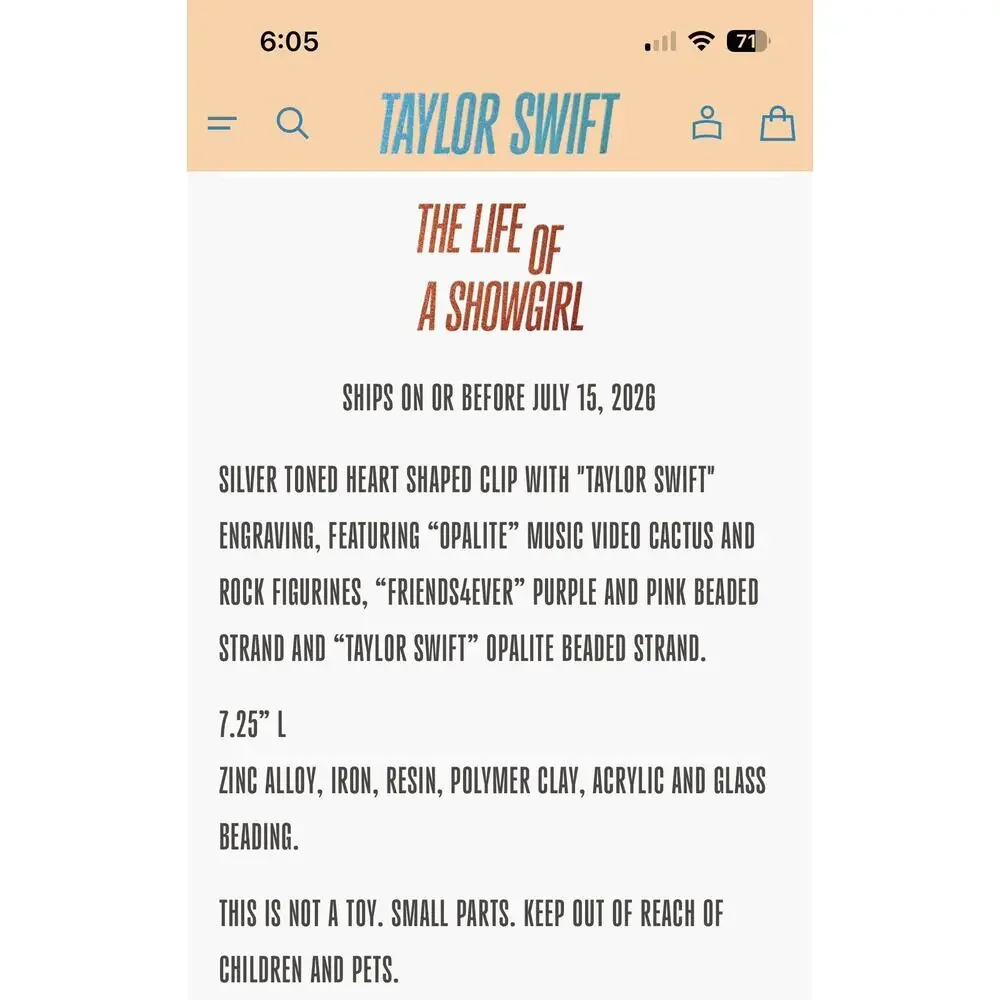 Taylor Swift brand new