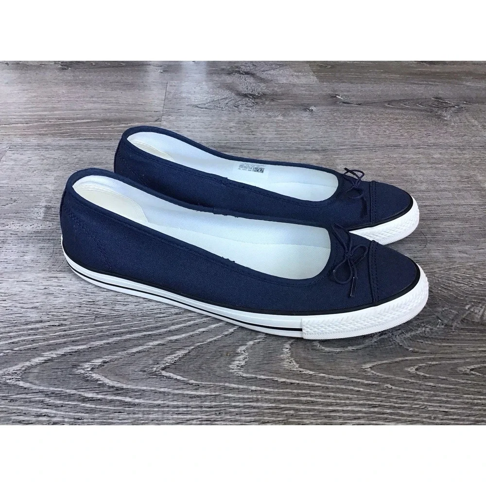 Converse Chuck Taylor All Star Dainty Ballerina Womens Size 10 Flats Navy A16213