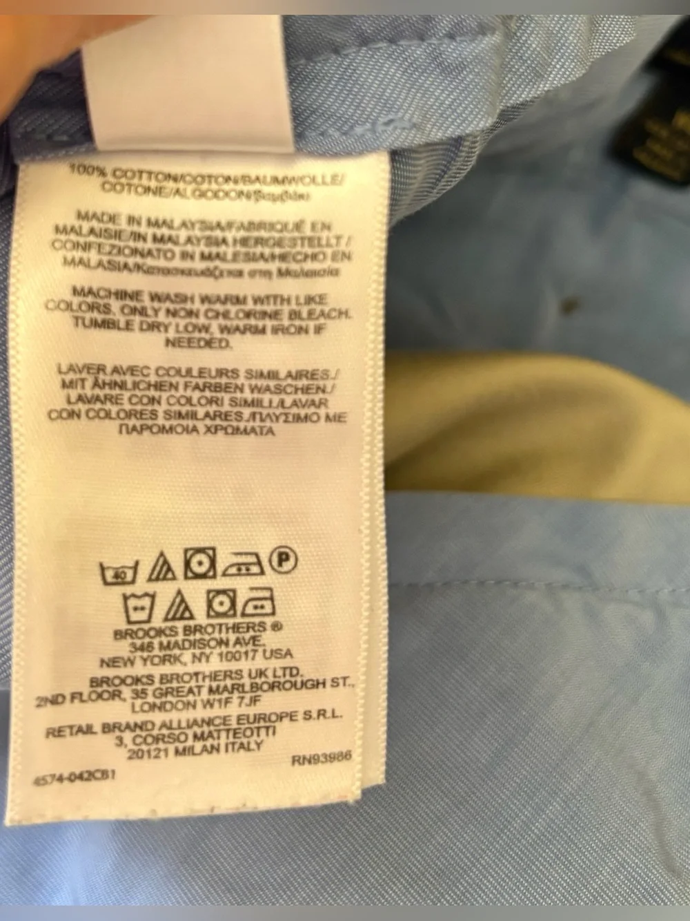 Brooks Brothers please review