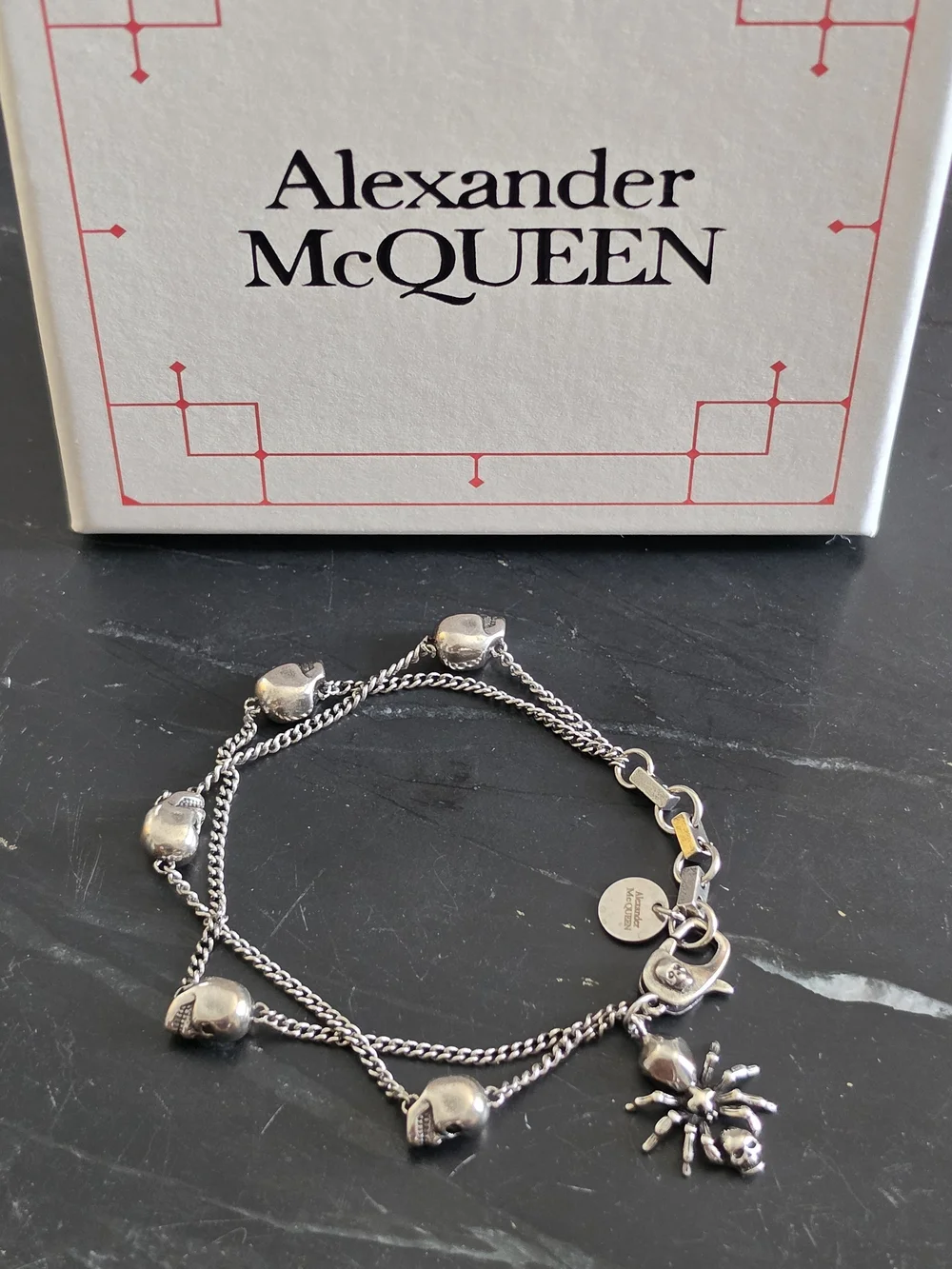 Alexander MCQUEEN Skulls and Spider bracelet