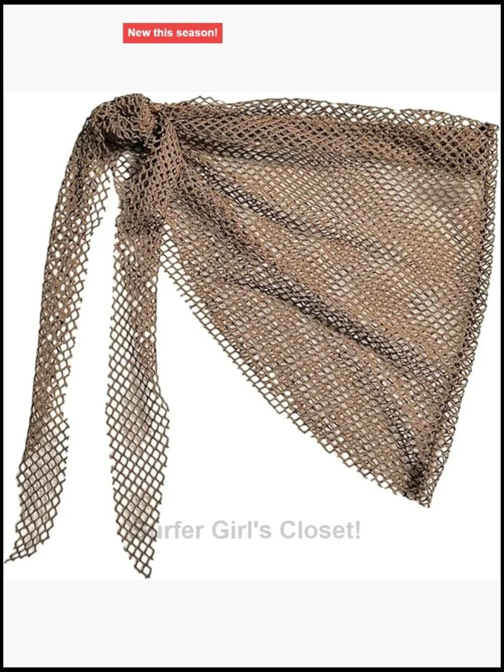 Fishnet Sarong Coverup Sheer Mesh Tie Swimsuit Wrap Beach Skirt Cover Up for