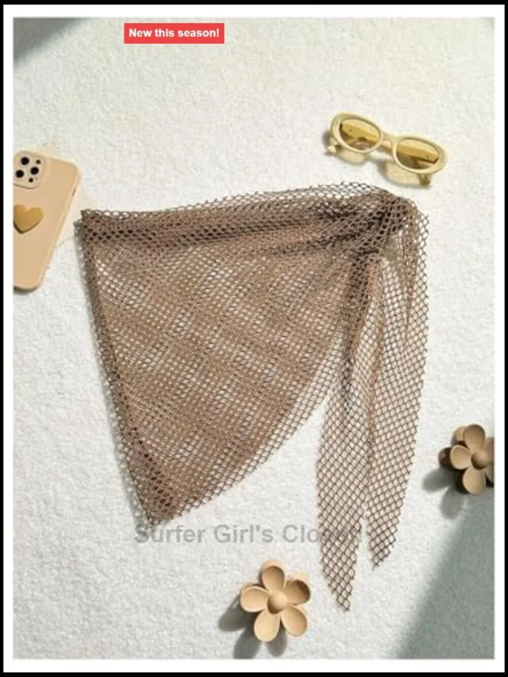 Fishnet Sarong Coverup Sheer Mesh Tie Swimsuit Wrap Beach Skirt Cover Up for