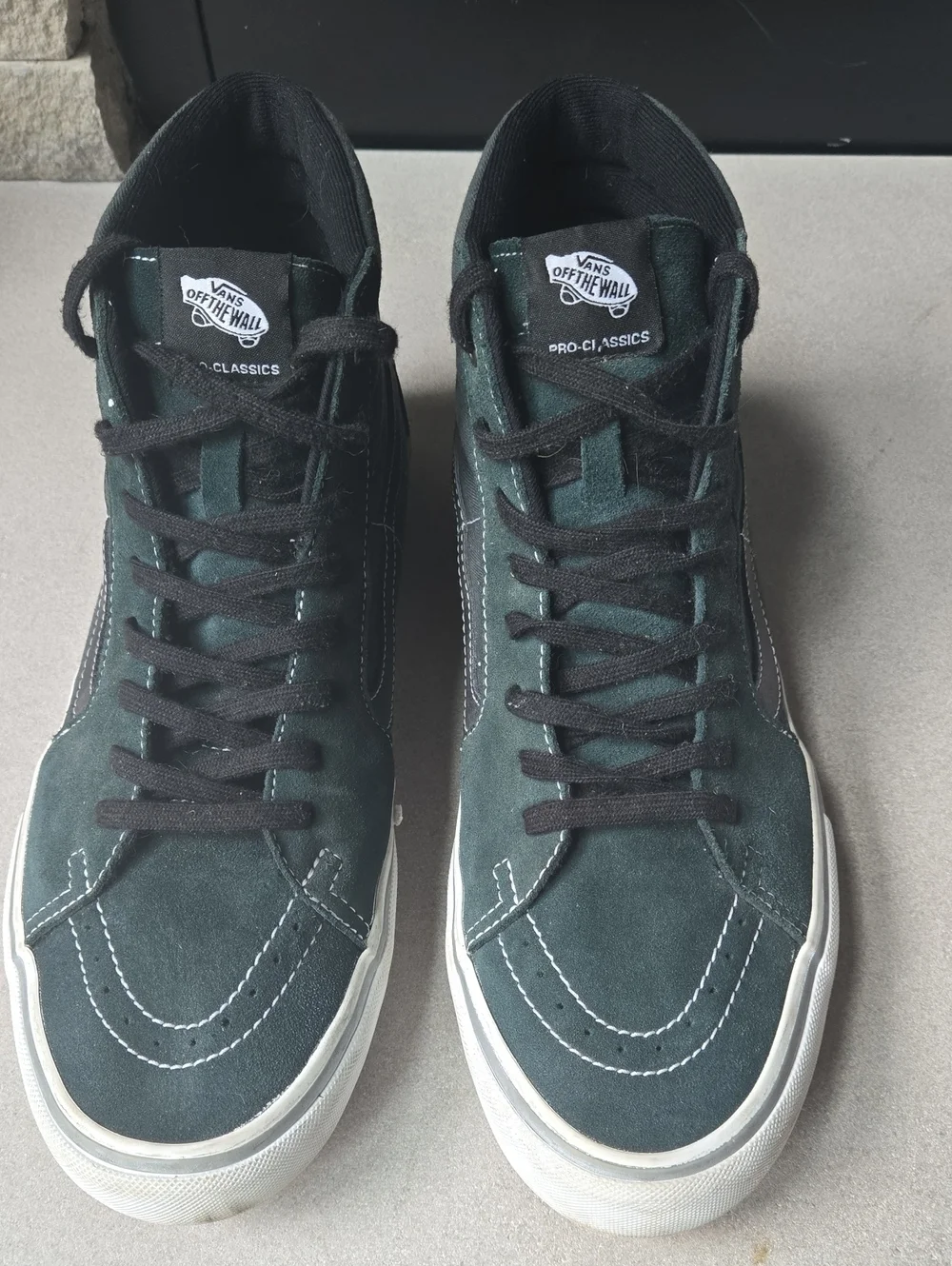 Vans Pro X Independent SK8 Hi Pro Sneakers Dark Green Suede Black 13 Skate Shoes