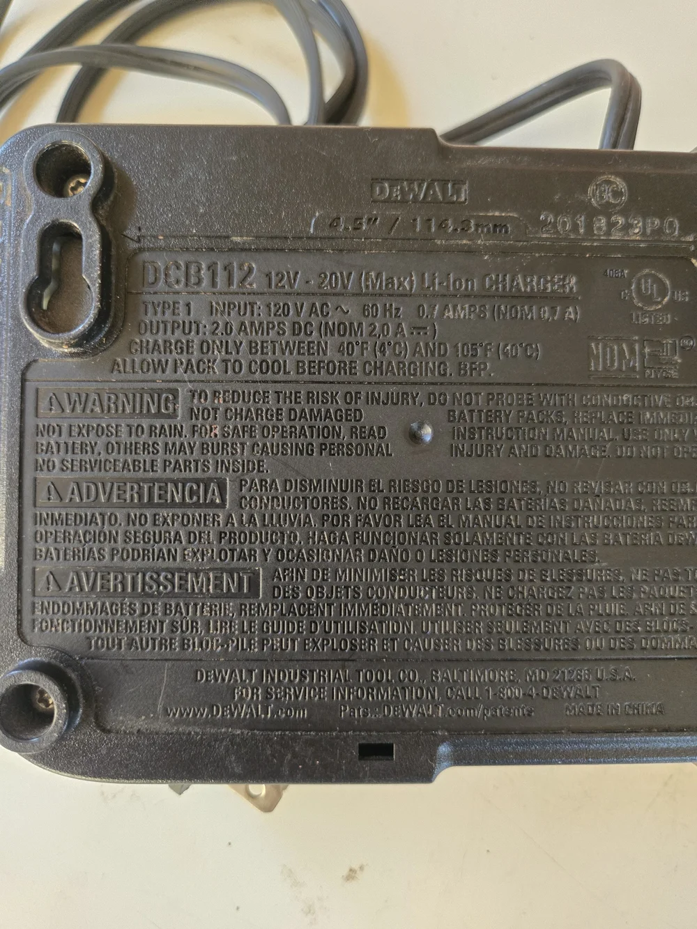 Dewalt dcb112 12v