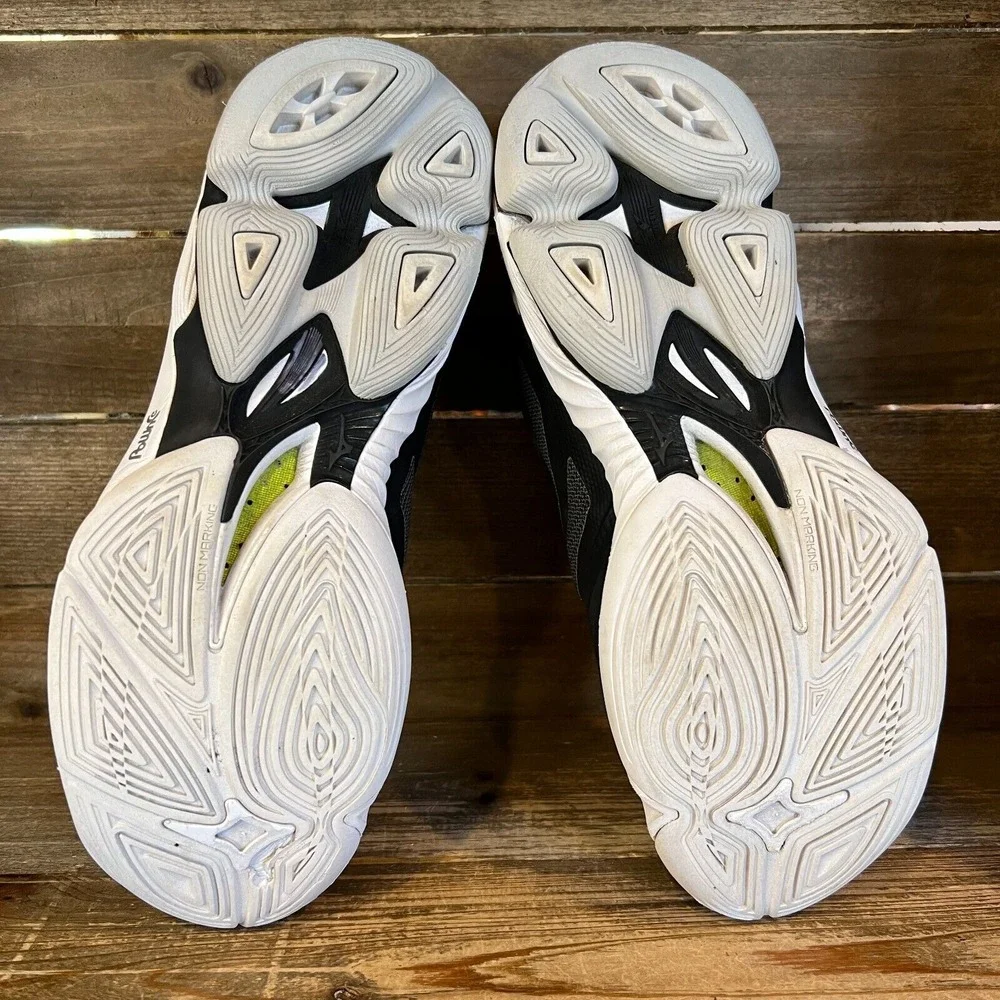 Womens Mizuno‎ Wave Lightning Z6 Black Athletic Volleyball Shoes Sneakers Size 9