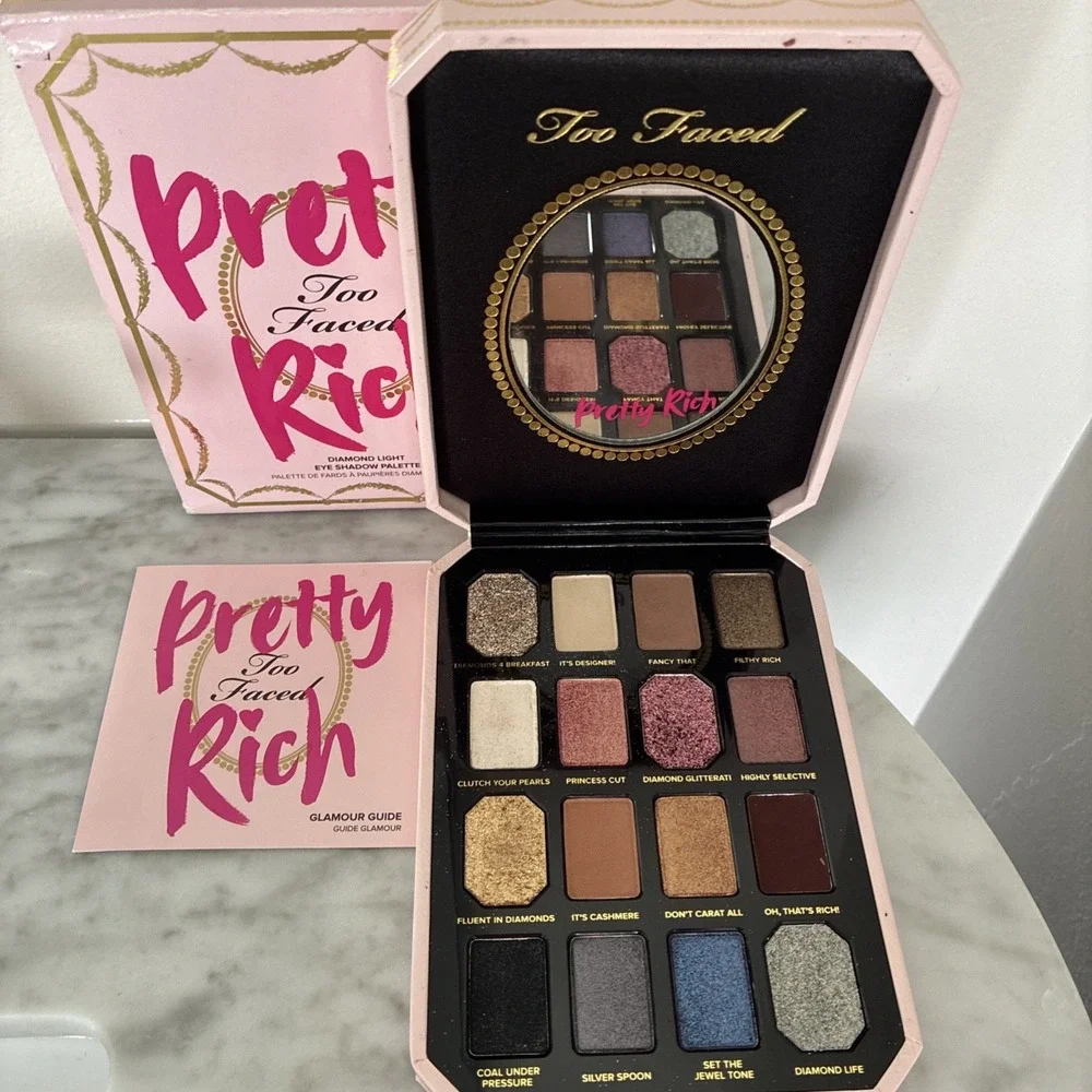Too Faced PRETTY RICH  Diamond Light Eyeshadow Palette New Discontinued