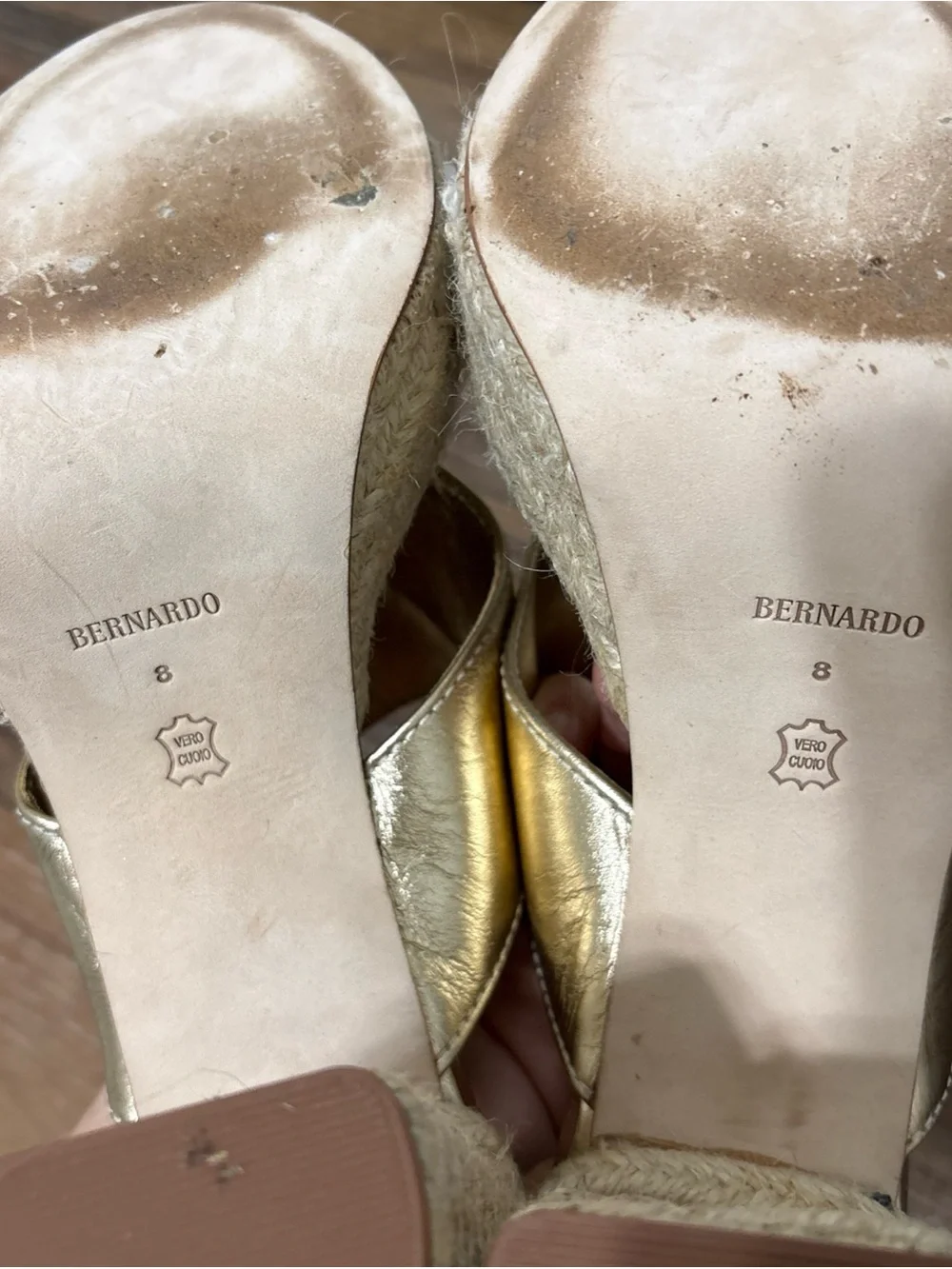 Bernardo shiny metallic