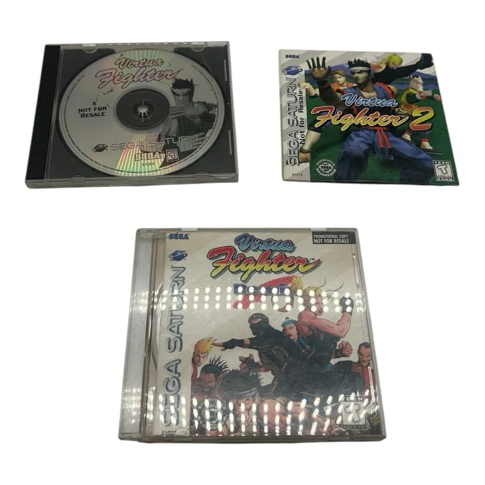 Virtua Fighter, Virtua Fighter 2 & Virtua Fighter Remix Lot‎ Sega Saturn TESTED
