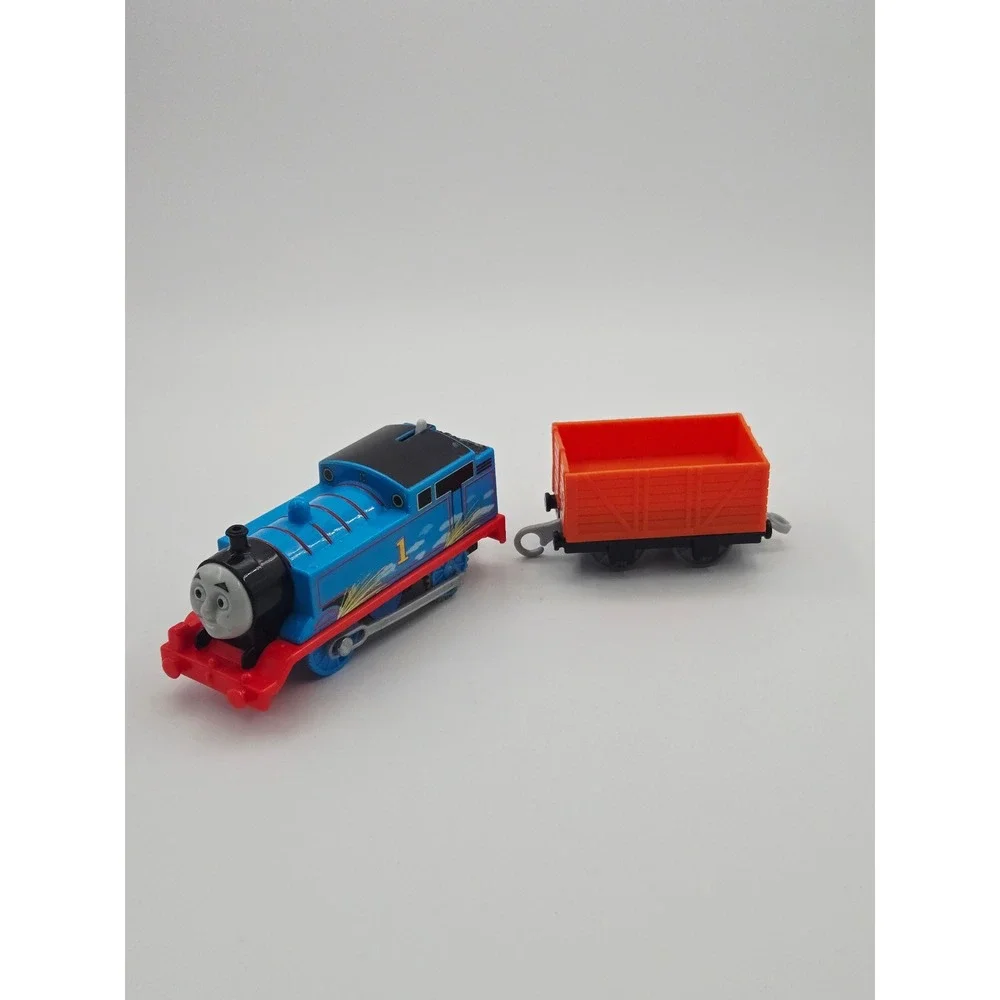 Mattel Thomas and Friends 2013 Gullane Motorized Blue Engine 1 w/Cargo Car WORKS