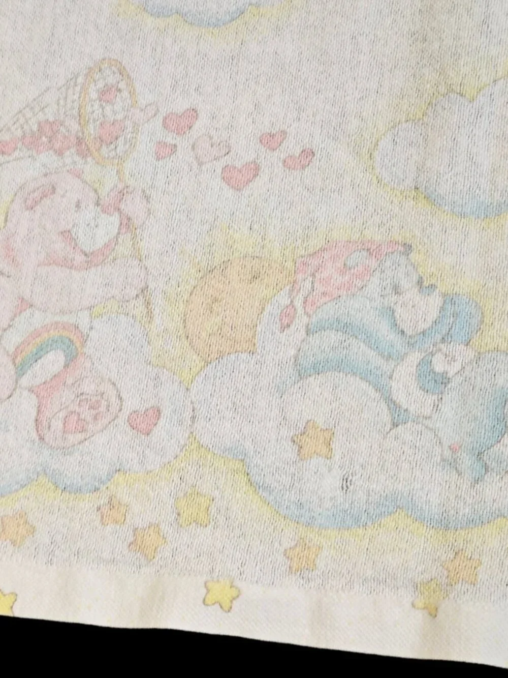 VTG Care‎ Bears Baby Receiving Blanket Pastel Beacon 80s Rainbows