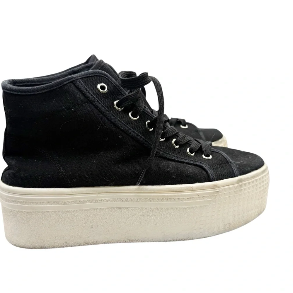 Nasty Gal Platform High Top Chunky Lace‎ Up Sneakers size 7