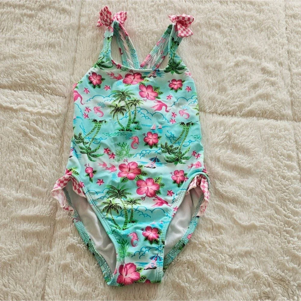 NEW Tropical Print Kids Swimwear Size 3T