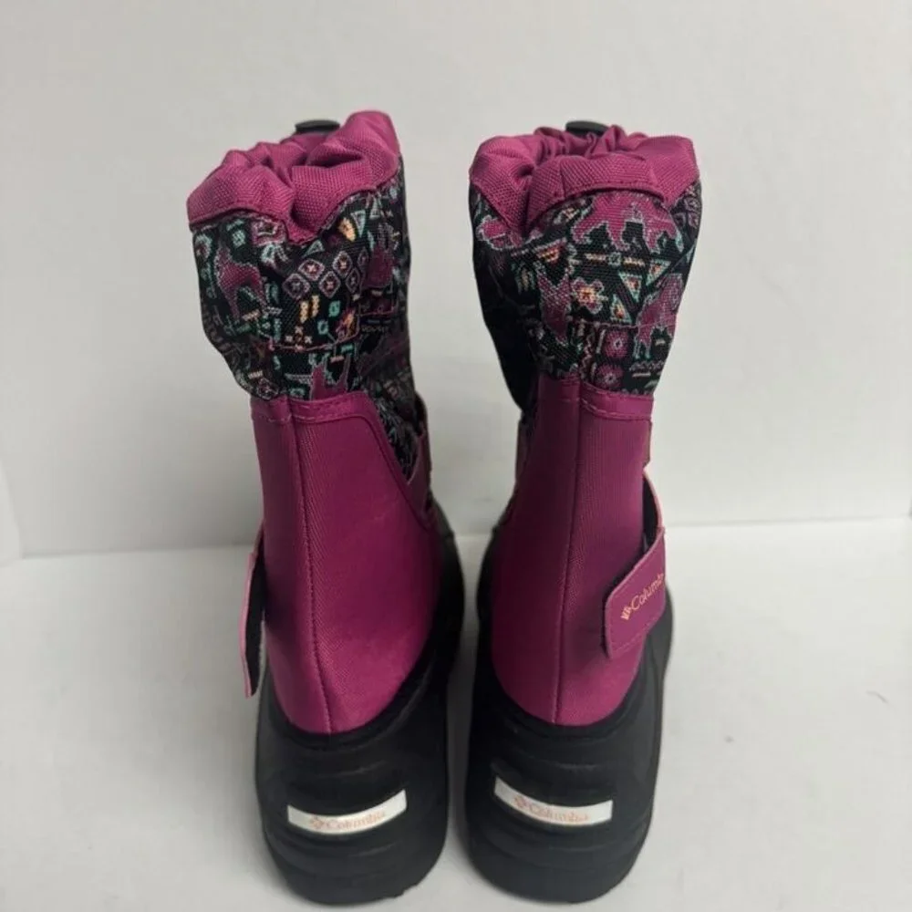 Columbia Youth Powderbug Forty Print Snow Boot Size 6 M Big Kid