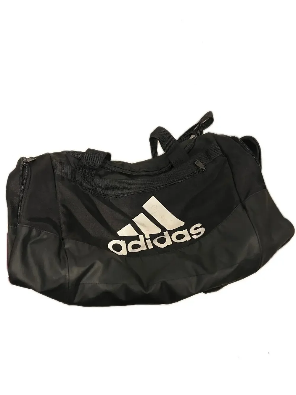 Adidas Defender Small White Black Gym Bag 18