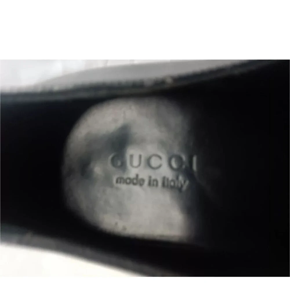 Gucci black leather