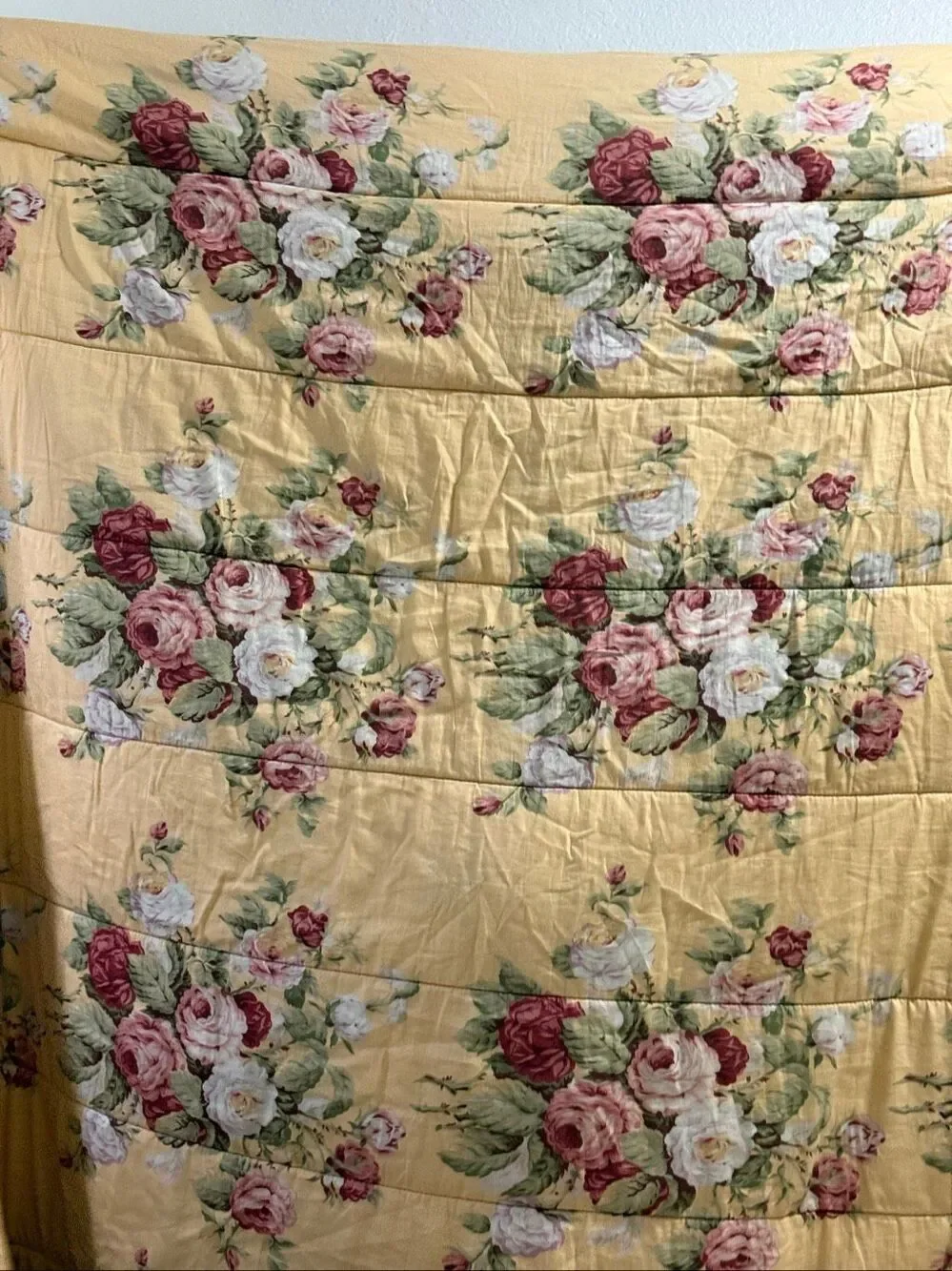 Ralph Lauren Full/Queen Size Comforter Sophie Brooke Yellow Floral Retired