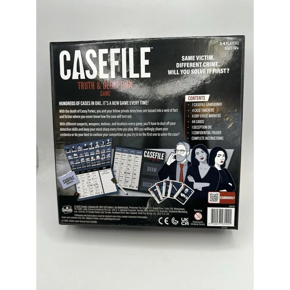 CASEFILE (top podcast) -- Truth & Deception Clue-Style Game
