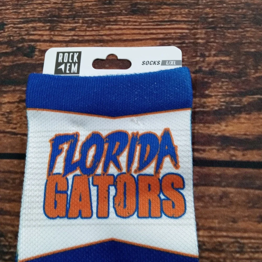 Rock em Socks‎ NWT Florida Gators Large/XL Blue Black