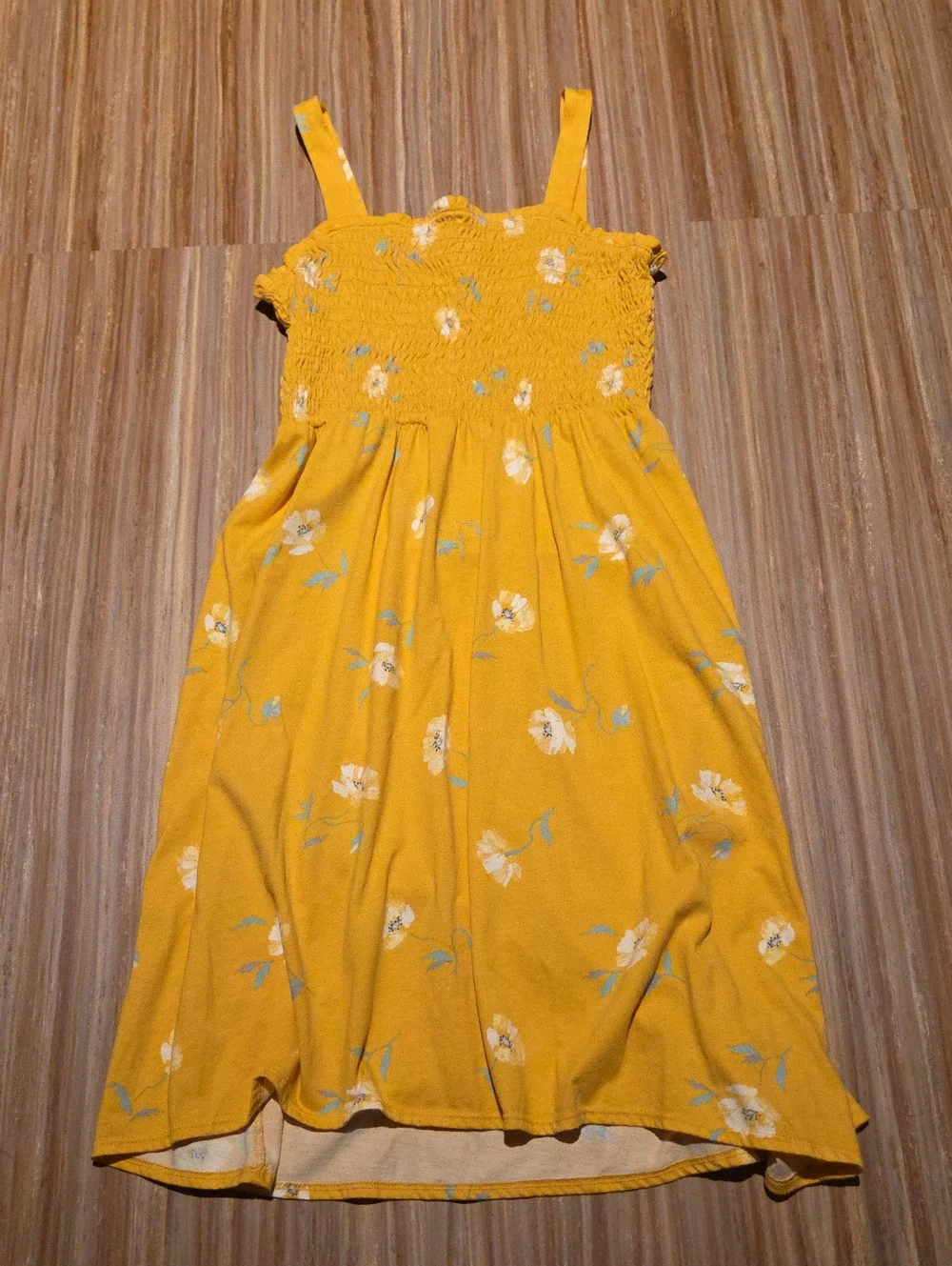 OshKosh B'gosh Yellow Floral Smocked Sundress