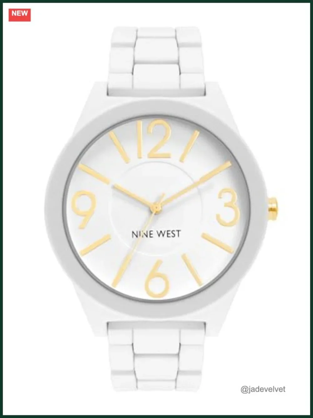 Women's Metal Bracelet Watch with Rubberized Coating, Analog, Japanese Quartz,