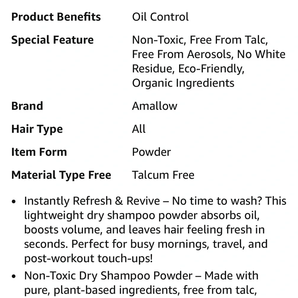 None amallow organic