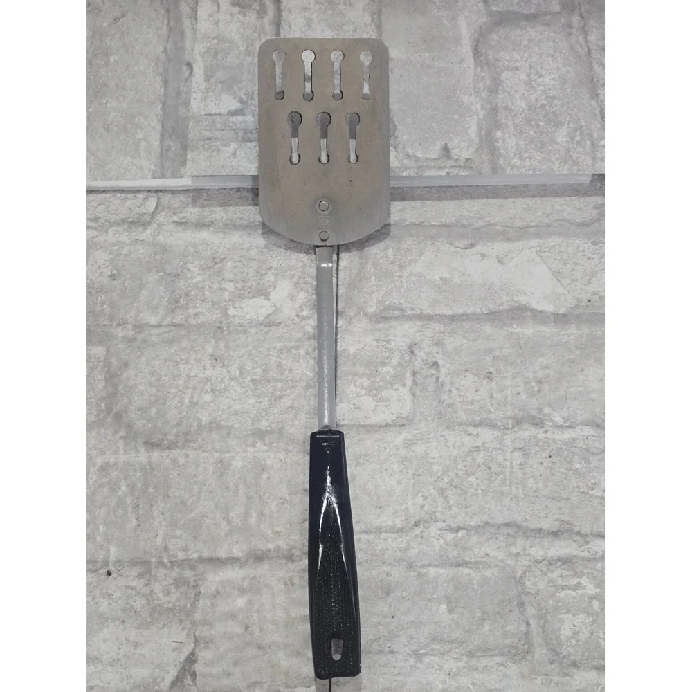 Vtg Ecko Spatula Turner Keyhole Slot‎ Utensil Black Handle  Made in USA
