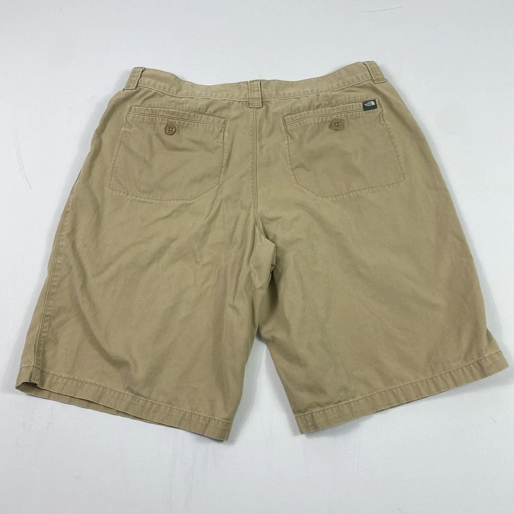 The North Face Shorts Mens‎ 38 Khaki Chino Twill Zip Fly Flat Front Outdoors