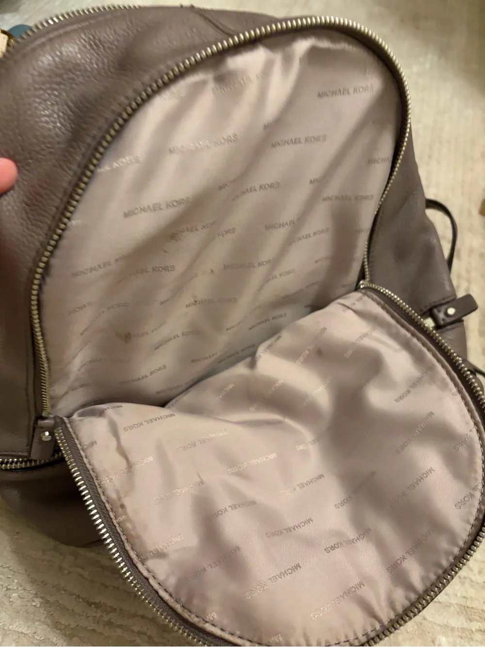 Michael Kors structured pebbled