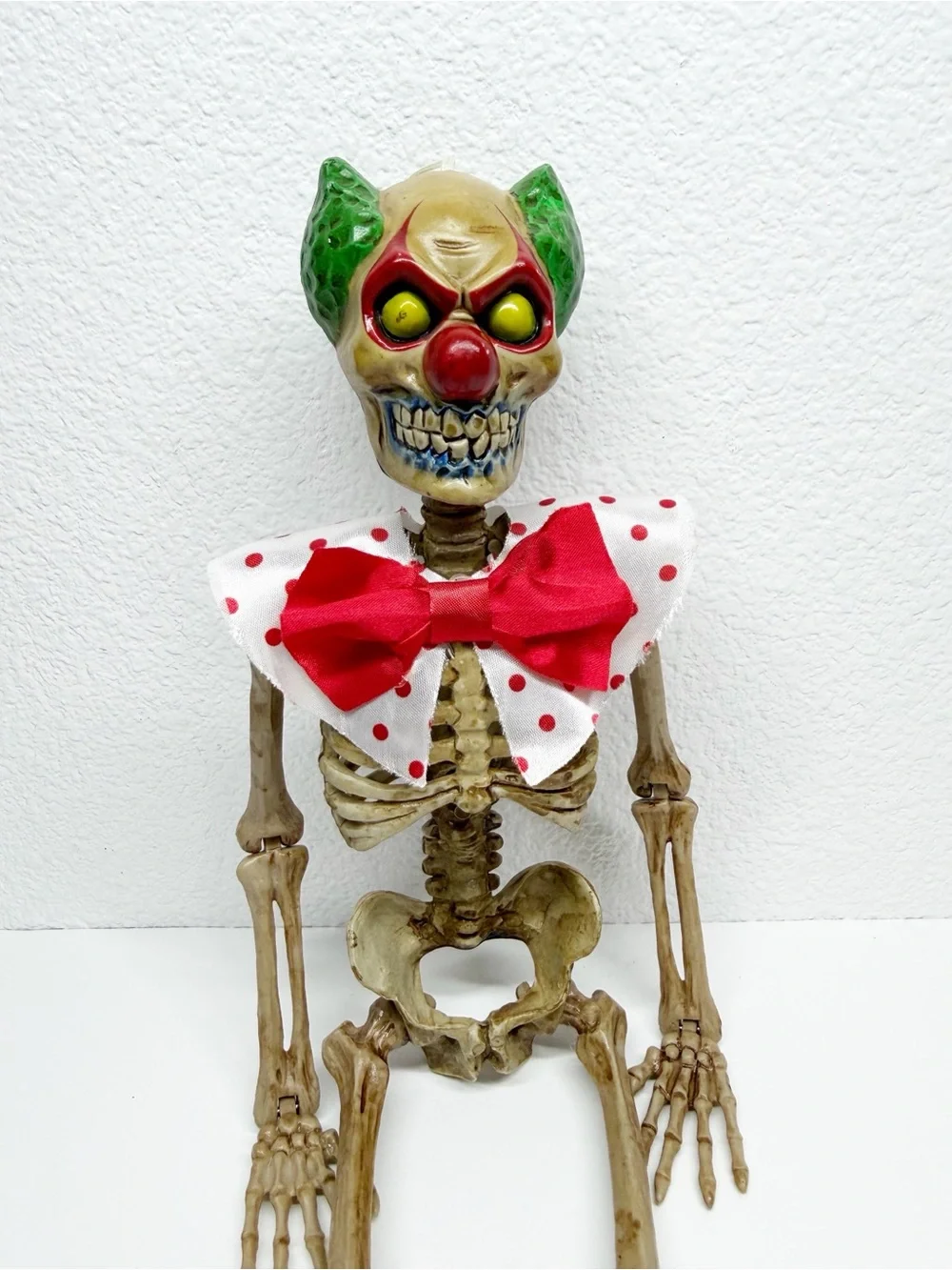 Magic Power Creepy Evil Clown Skeleton Hanging Articulated 14”