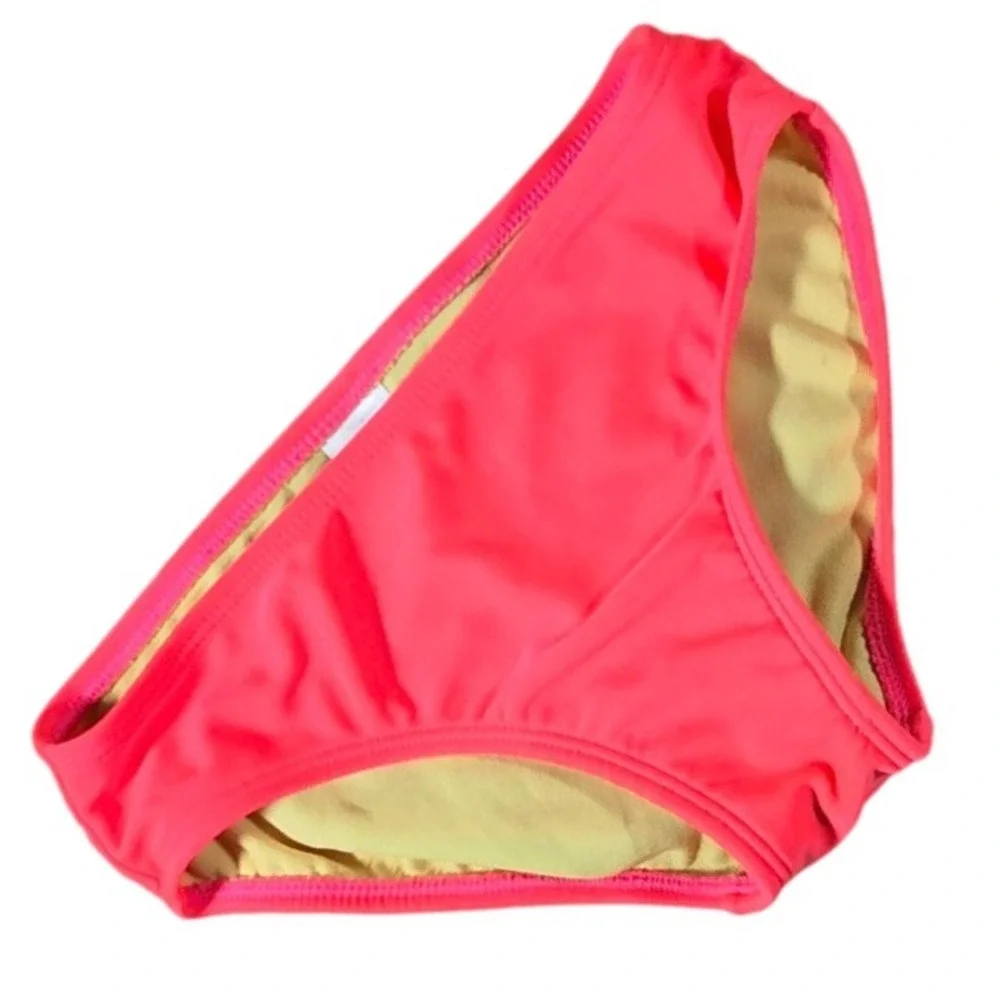CAT & JACK Girls Kids Swim Bottoms Coral neon Pink Size M‎ 7 8 swimsuit bottoms