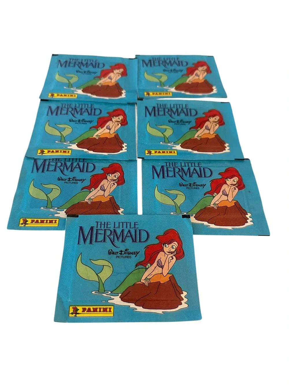7 New Disney The Little Mermaid Panini Sealed Packs