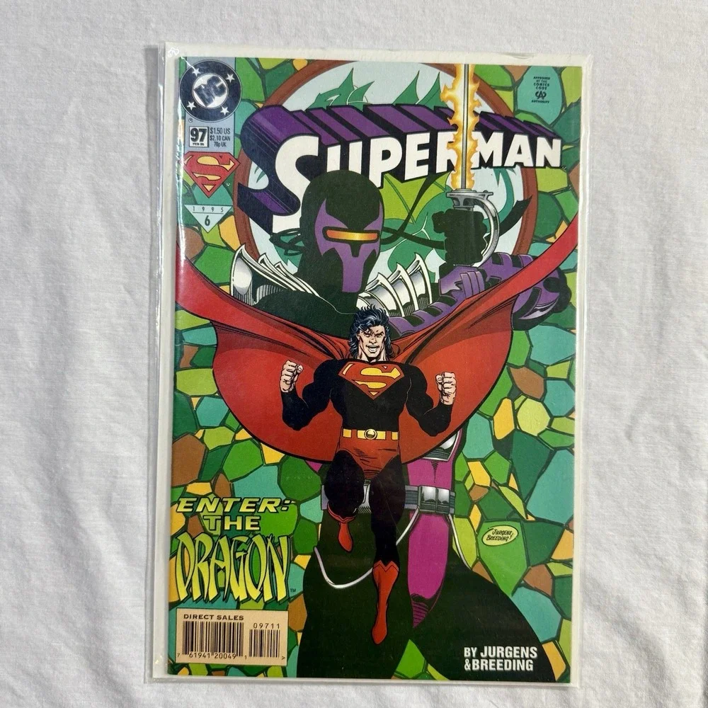 Superman #97‎ Enter The Dragon 1995 DC Comics Bagged And Boarded