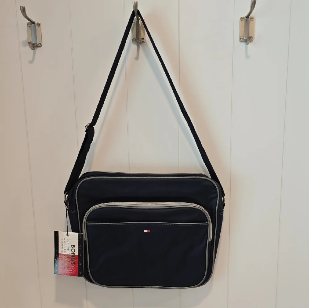 Tommy Hilfiger Dark Blue Messenger Travel Bag