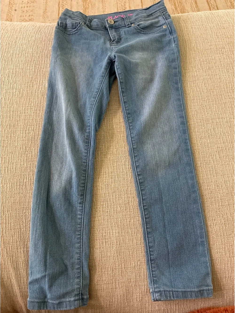 The Children's Place Girls' Super Skinny Jeans Size 6X/7 Light Wash