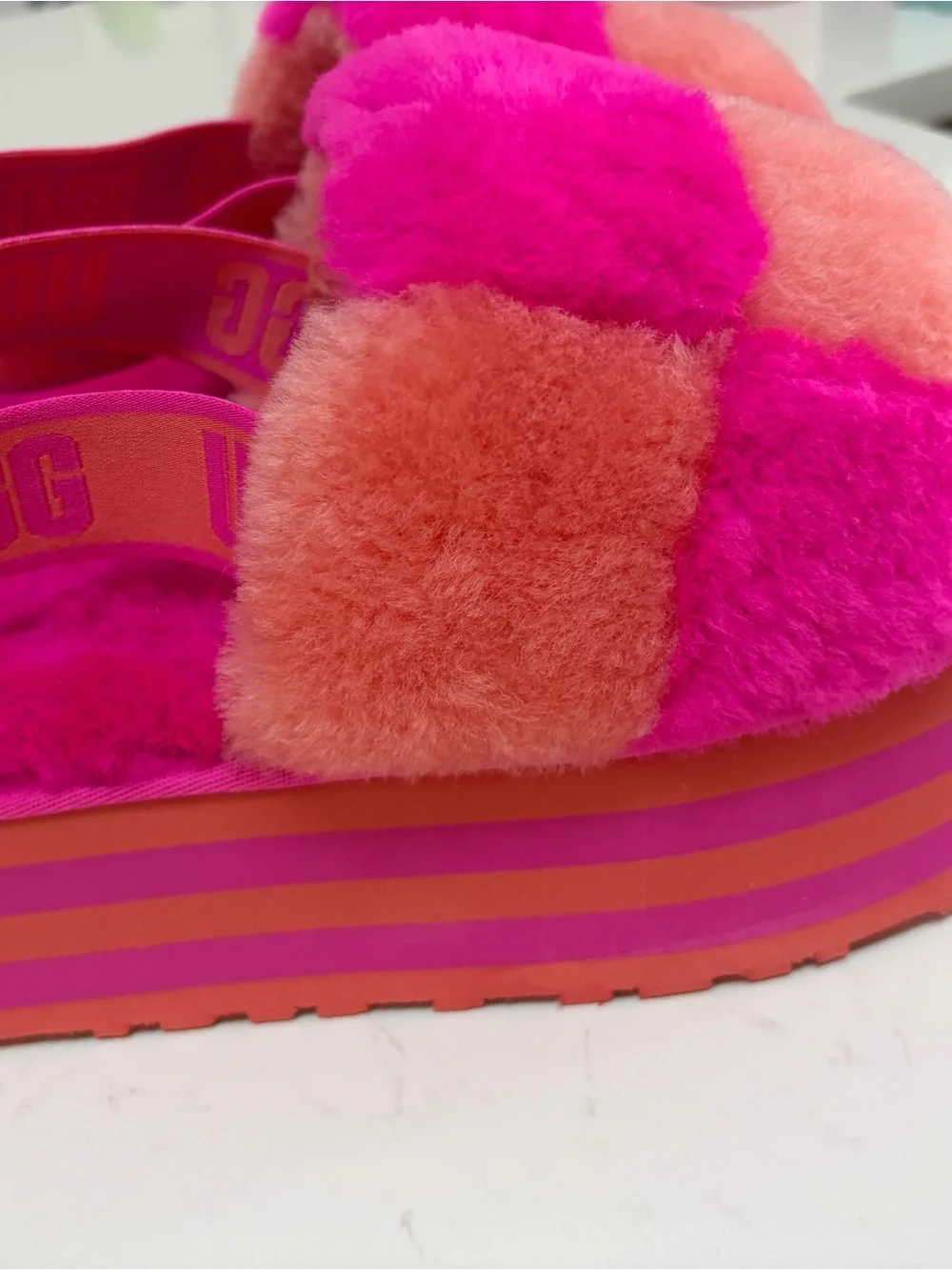 UGG plush slides