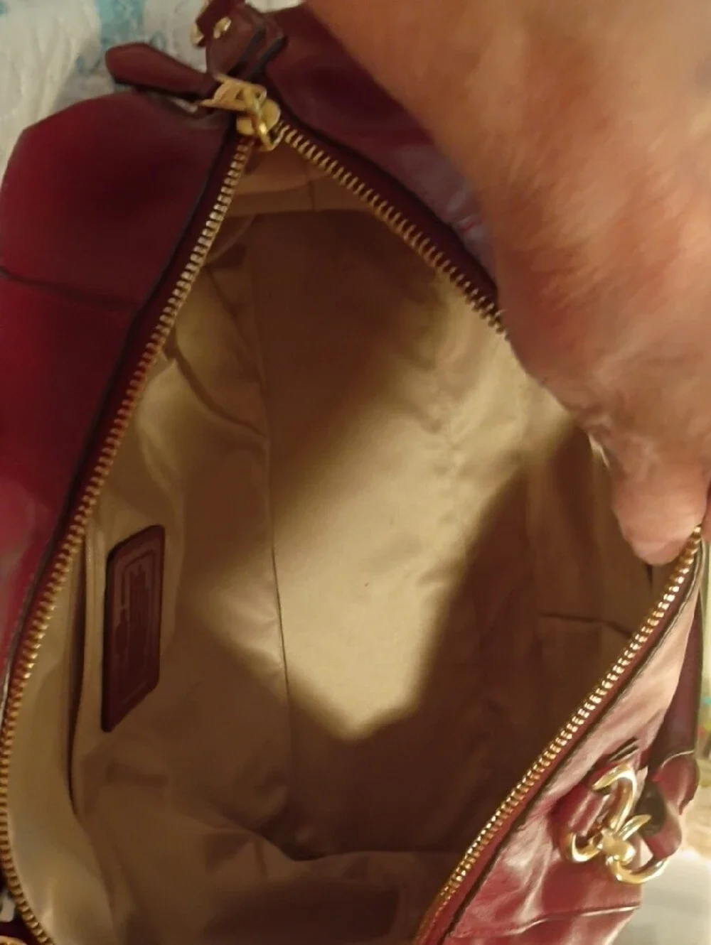 Coach leather satchel