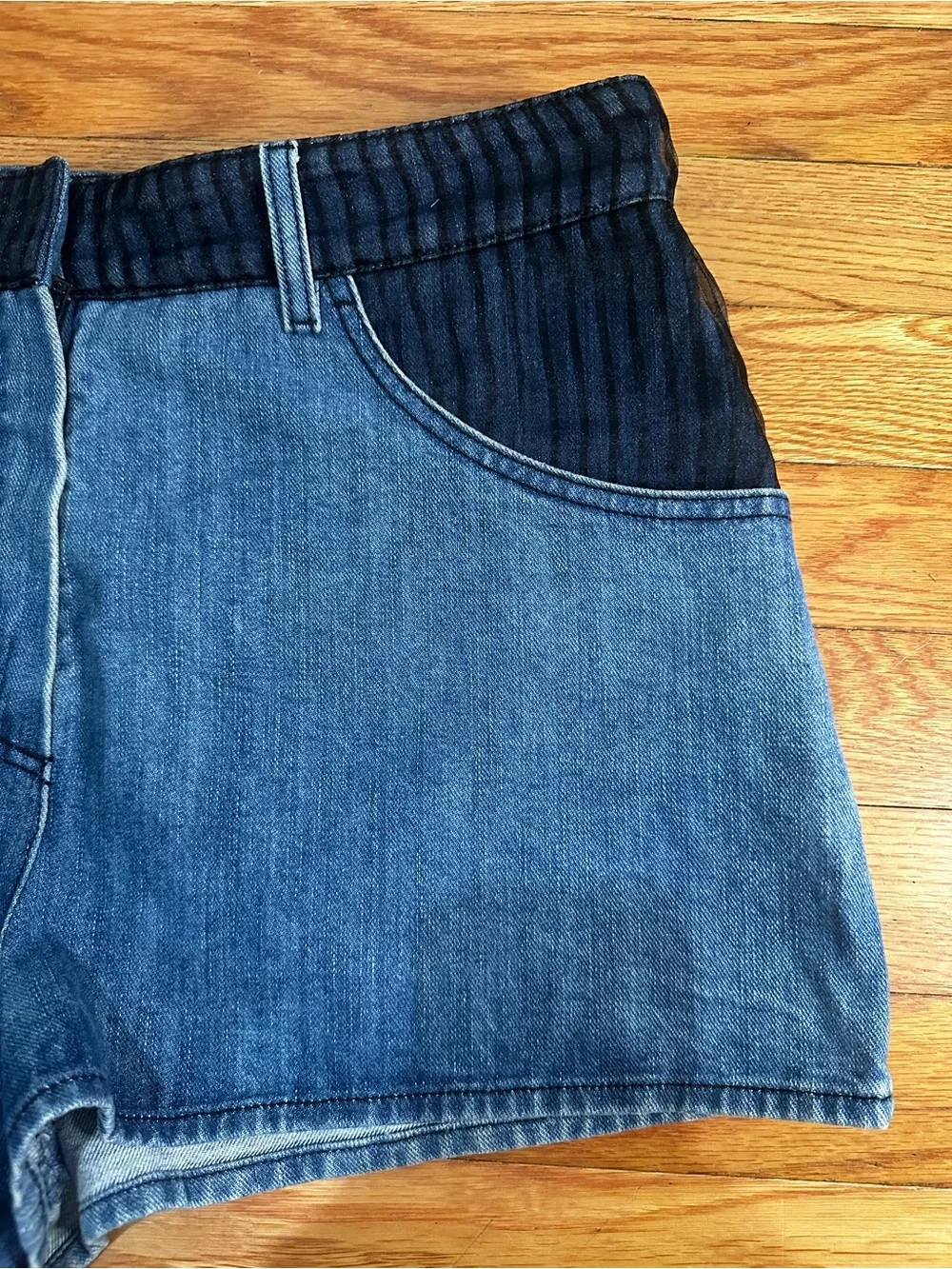 CHANEL denim shorts