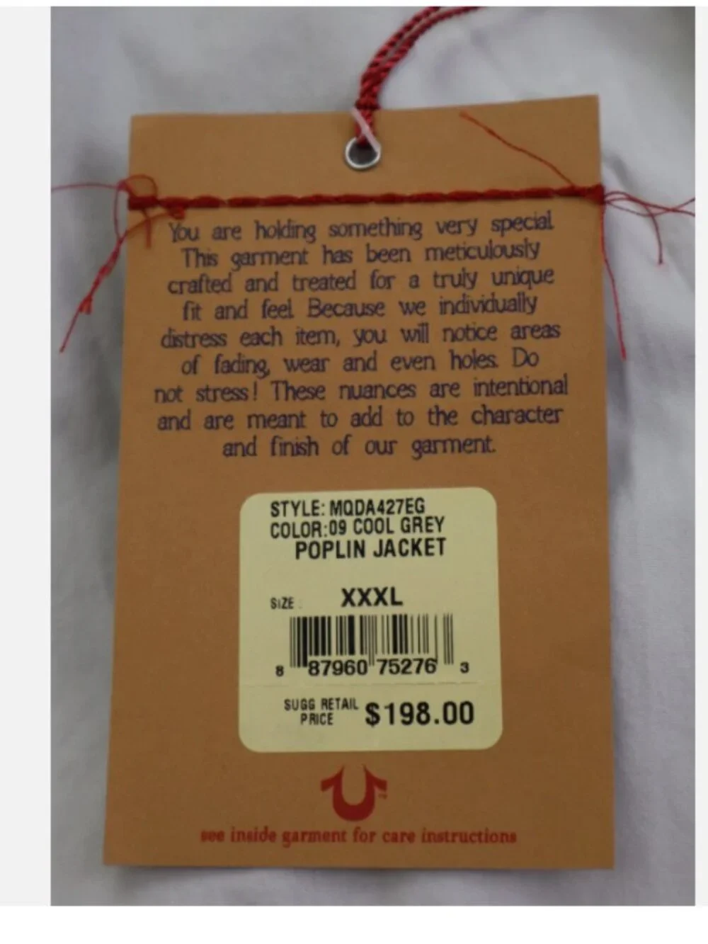 True Religion new tags