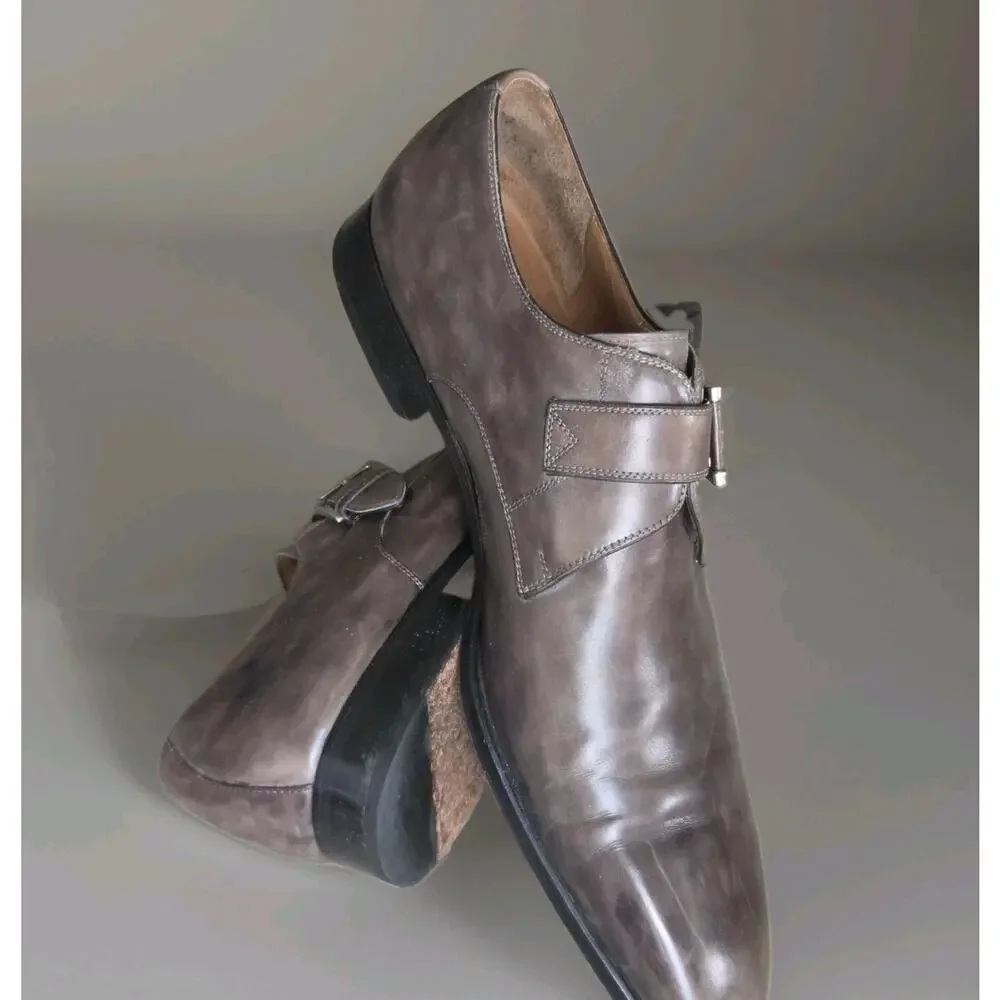 Magnanni grey leather