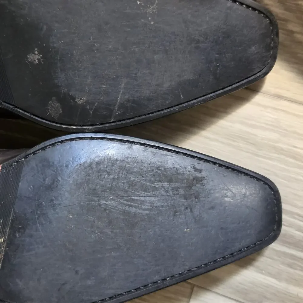 Magnanni grey leather