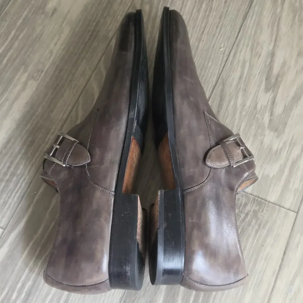 Magnanni grey leather