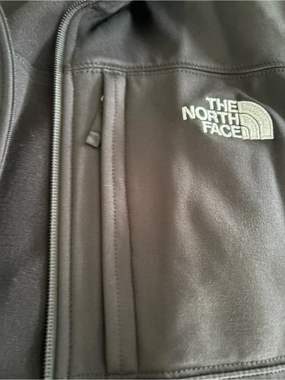The North Face Black Softshell Shirt Jacket with Chest Pocket