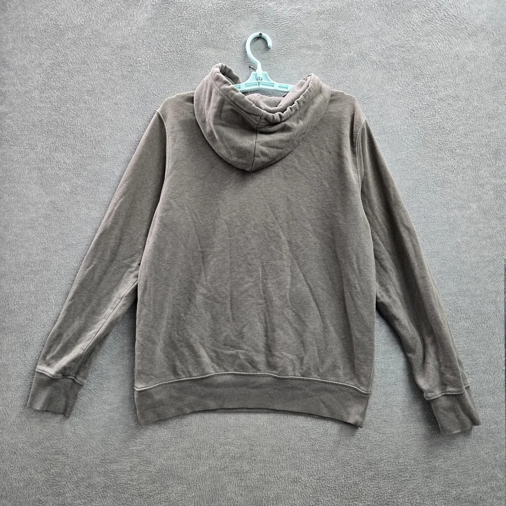 The‎ North Face Men Hoodie M Gray Graphic Print Fleece Bear Mountains Logo