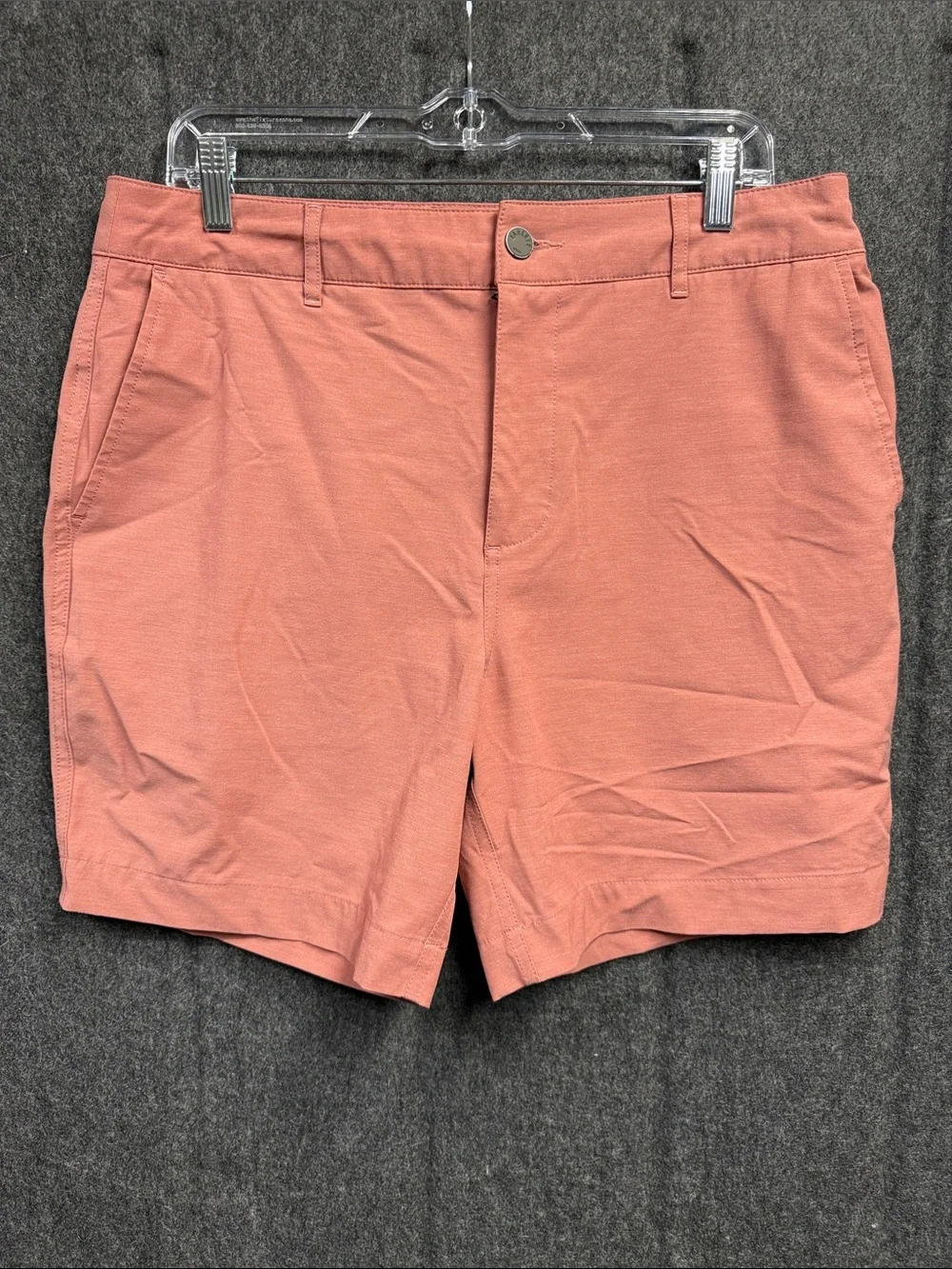 Faherty Washed Rose Flat-Front Cotton Shorts