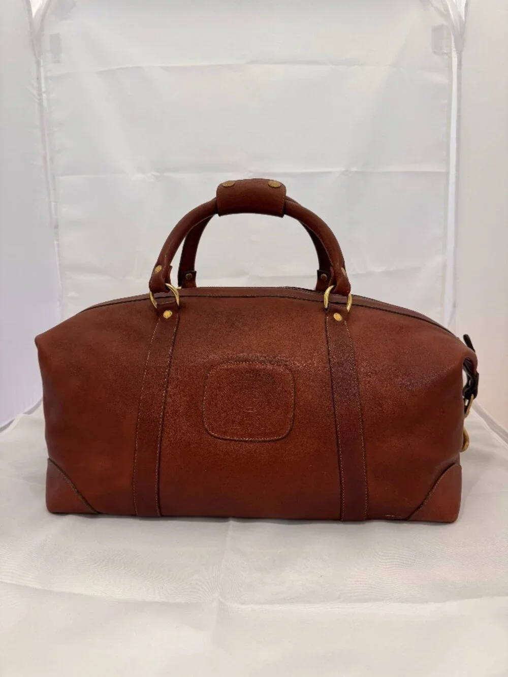 Ghurka Cavalier No. 96 Vintage Chestnut Leather Duffel Bag