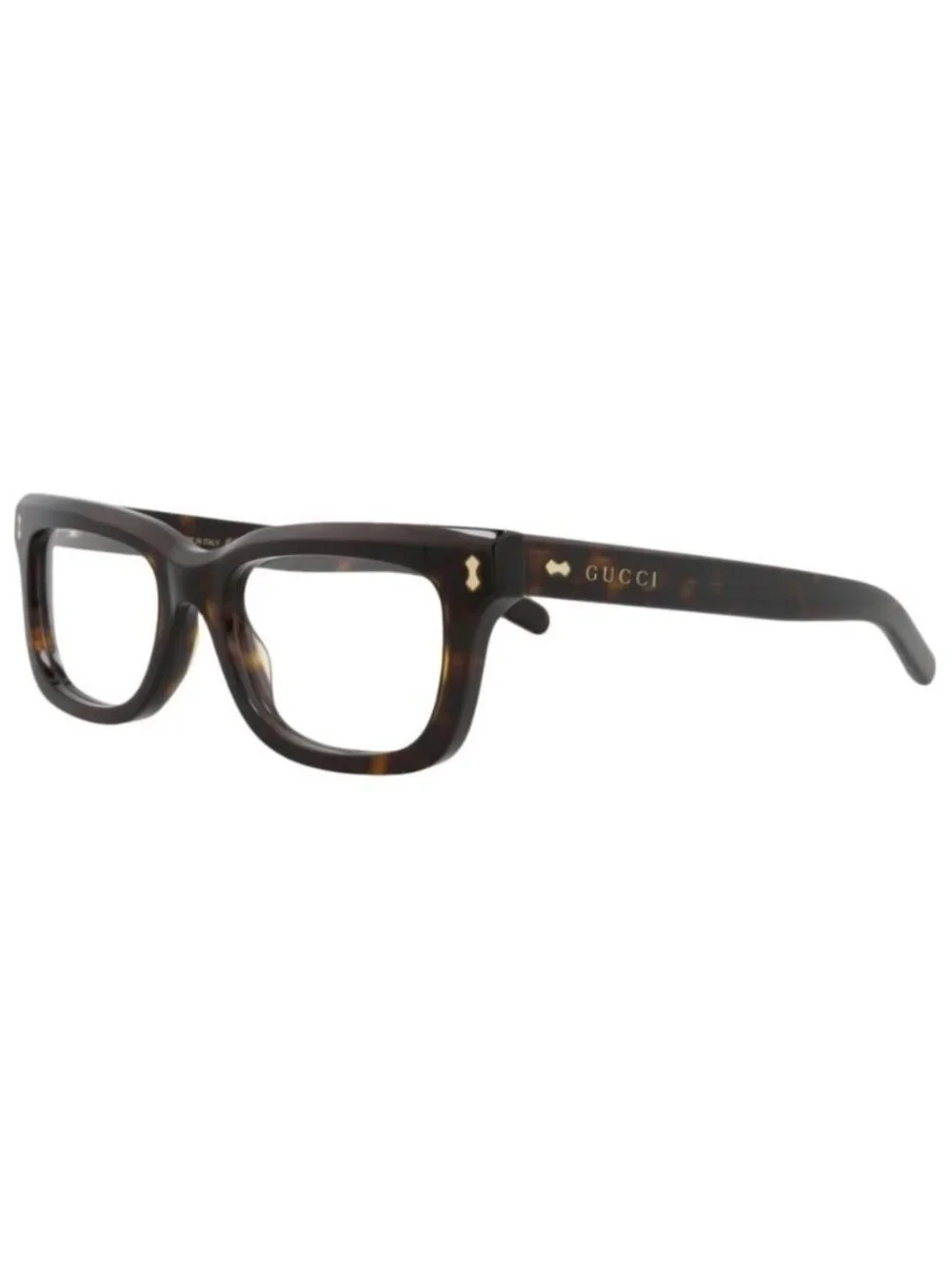 New Gucci Womens Square/Rectangle Havana Havana Transparent Fashion Designer Eye