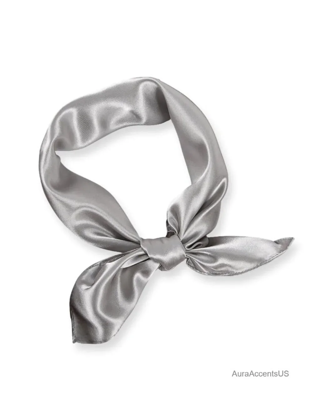 Satin Neckerchief Retro Square Scarf Silk Feel Polyester Bandana