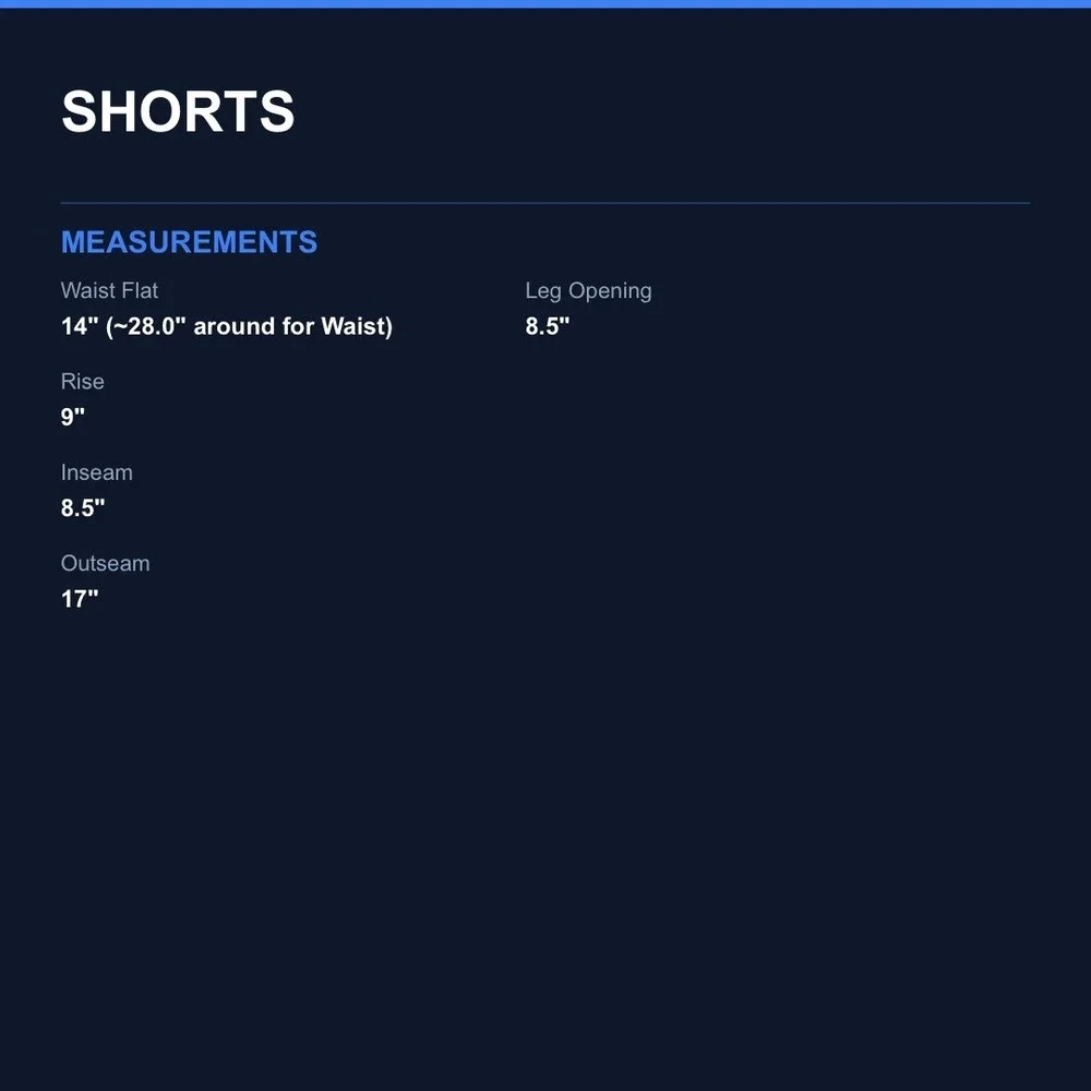 ONeill measurements waist