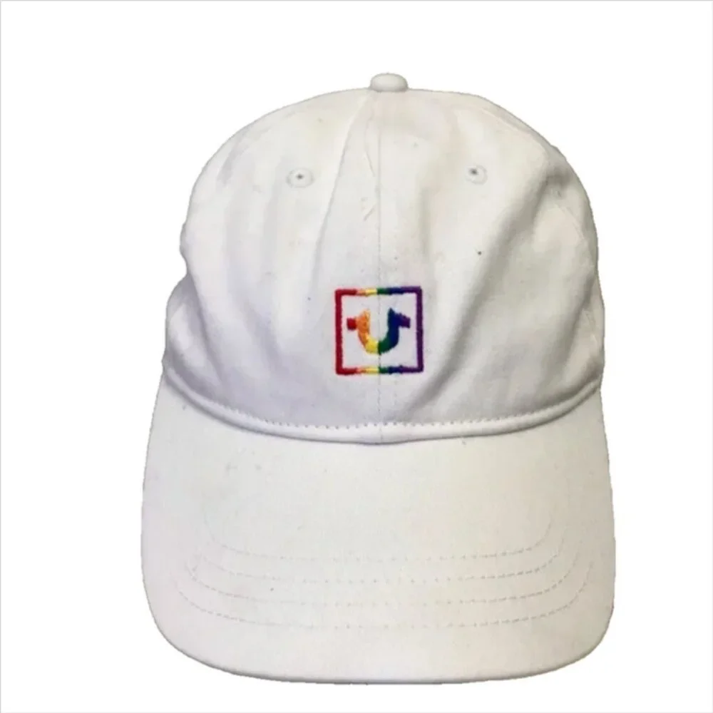 True Religion Rainbow Box Baseball Cap One Size